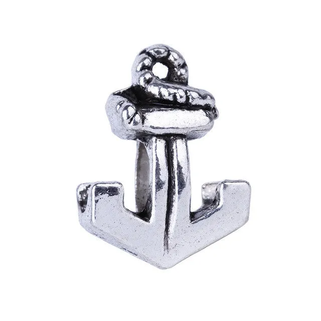 1pc Free Shipping Silver Bead Charm European Stroller Dog Bones Cat Horse's hoof Bead Fit Pandora Bracelets & Necklace