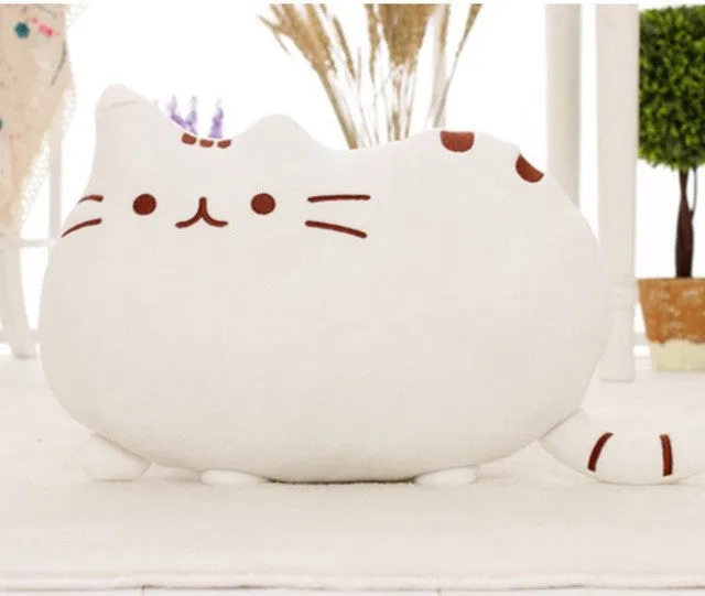 40cm 5Styles Kawaii Biscuits Cats Cute Stuffed Animal Plush Toys Dolls Pusheen Shape Pillow Cushion for Kid Home Decoration