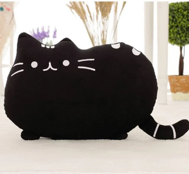 40cm 5Styles Kawaii Biscuits Cats Cute Stuffed Animal Plush Toys Dolls Pusheen Shape Pillow Cushion for Kid Home Decoration