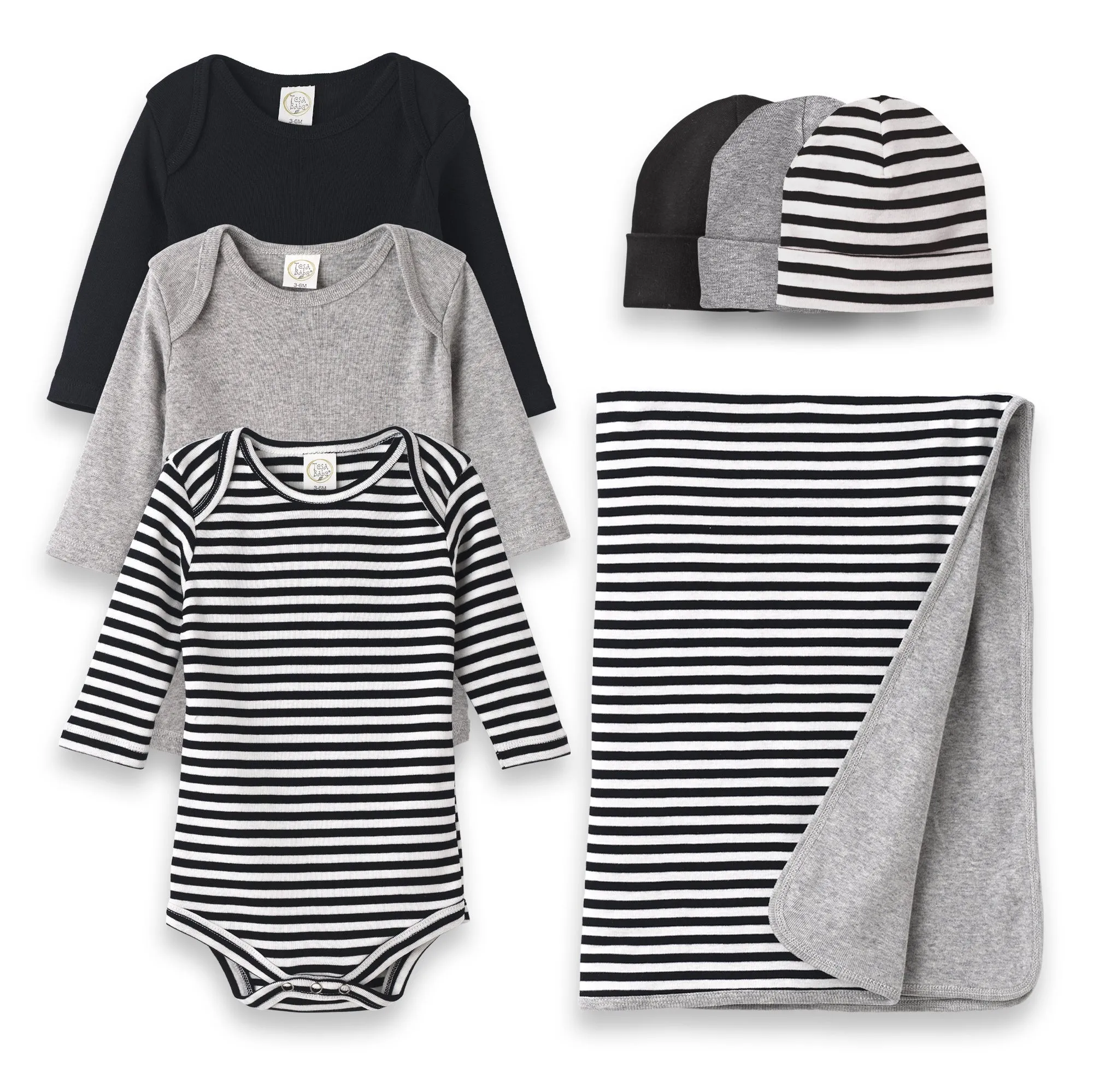 7-pc Grey & Black Gift Set