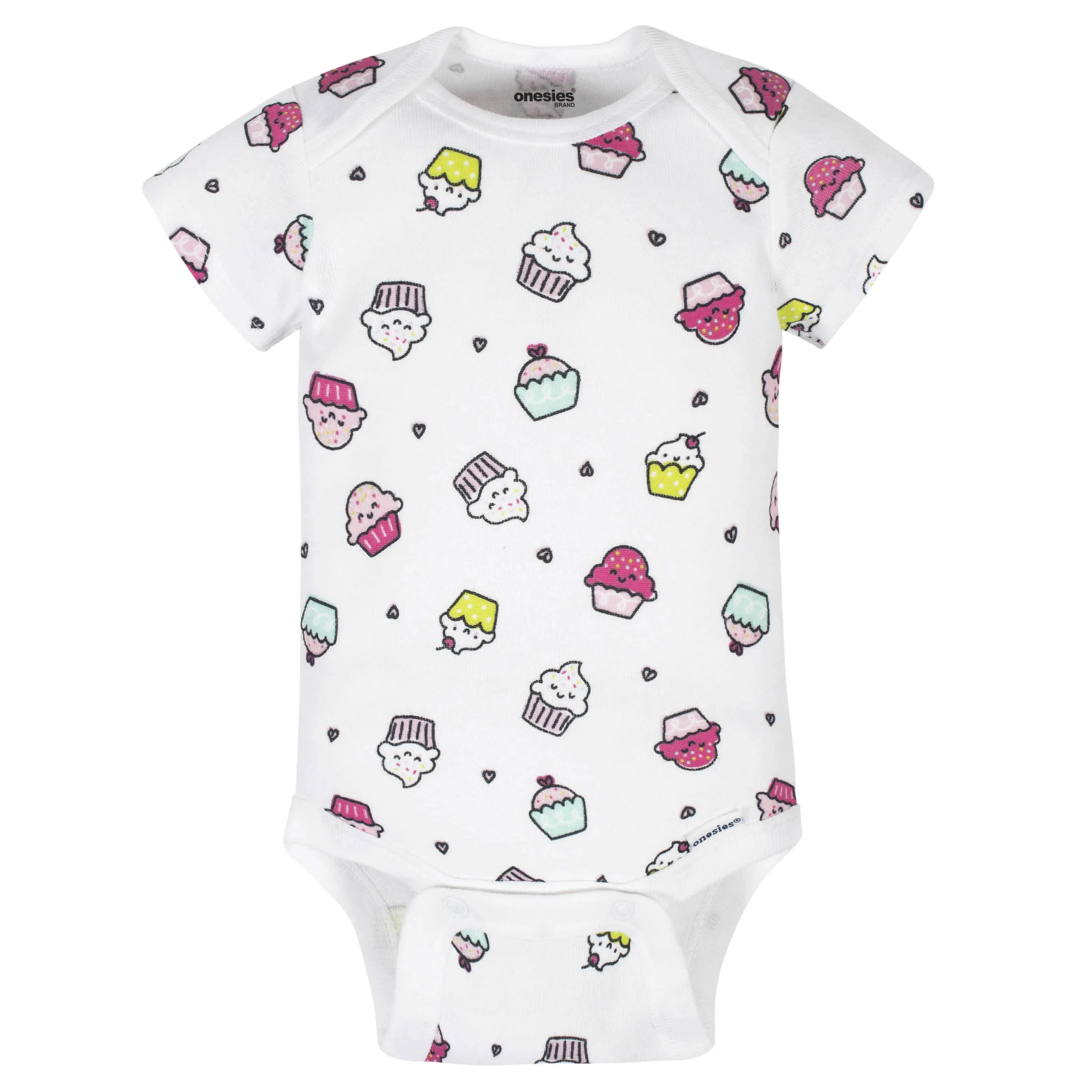 8-Pack Baby Girls Sweet Treats Onesies® Brand Bodysuits