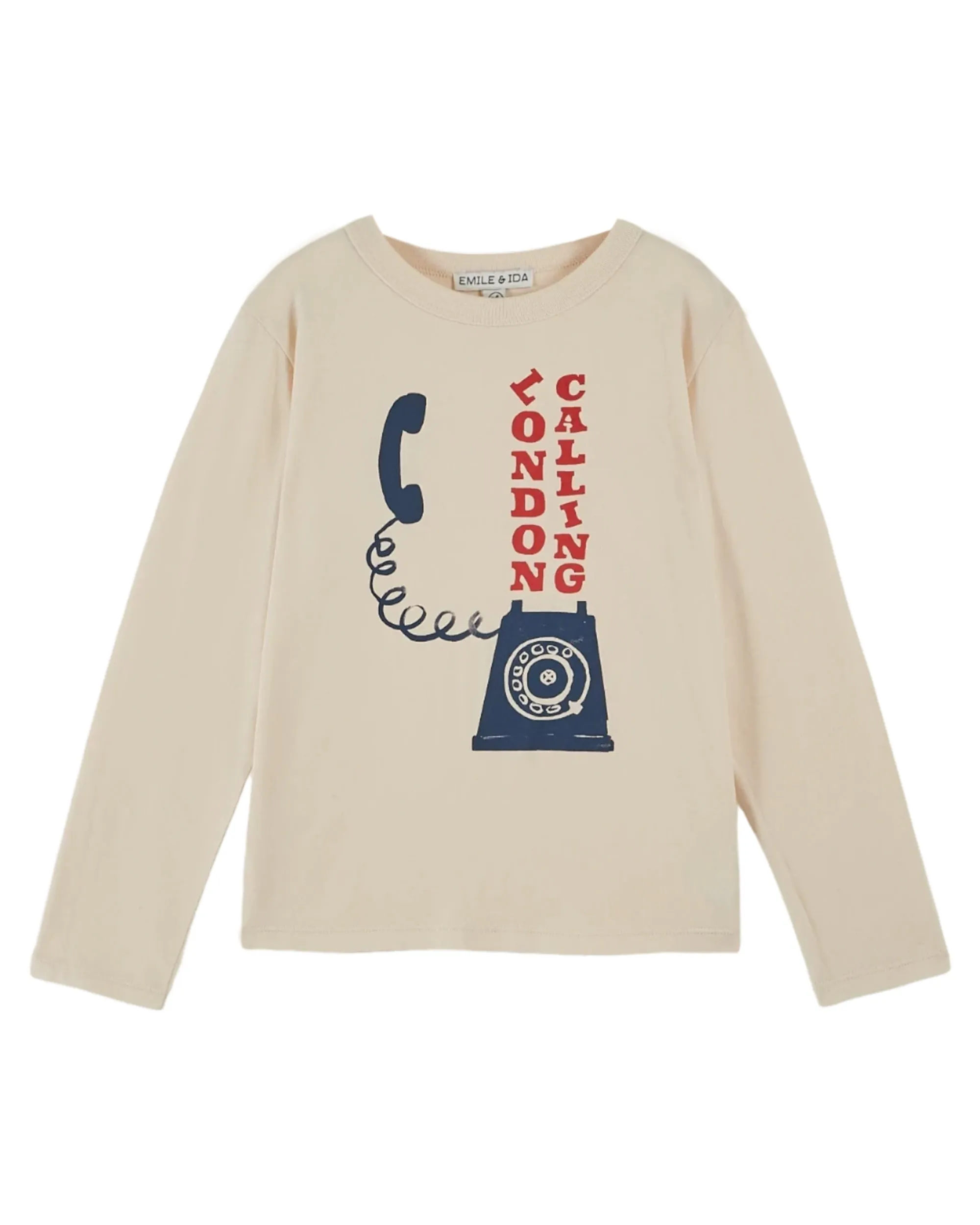 AA126B-TELEPHONE TEE SHIRT-CREME