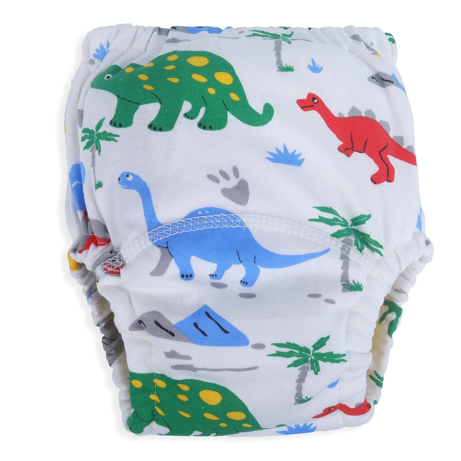 Baby Moo Dinosour Reusable Cloth Training Pants Diaper Panty - Multicolour