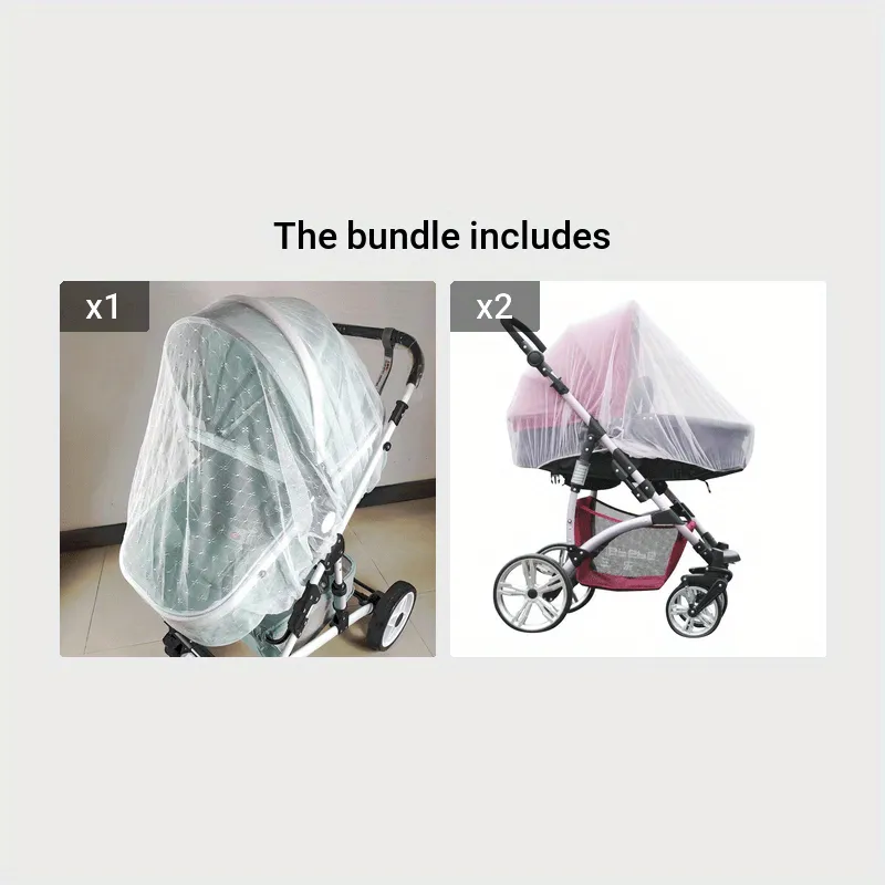 Baby Stroller  Cradle Mosquito Net Full Coverage Breathable Mesh