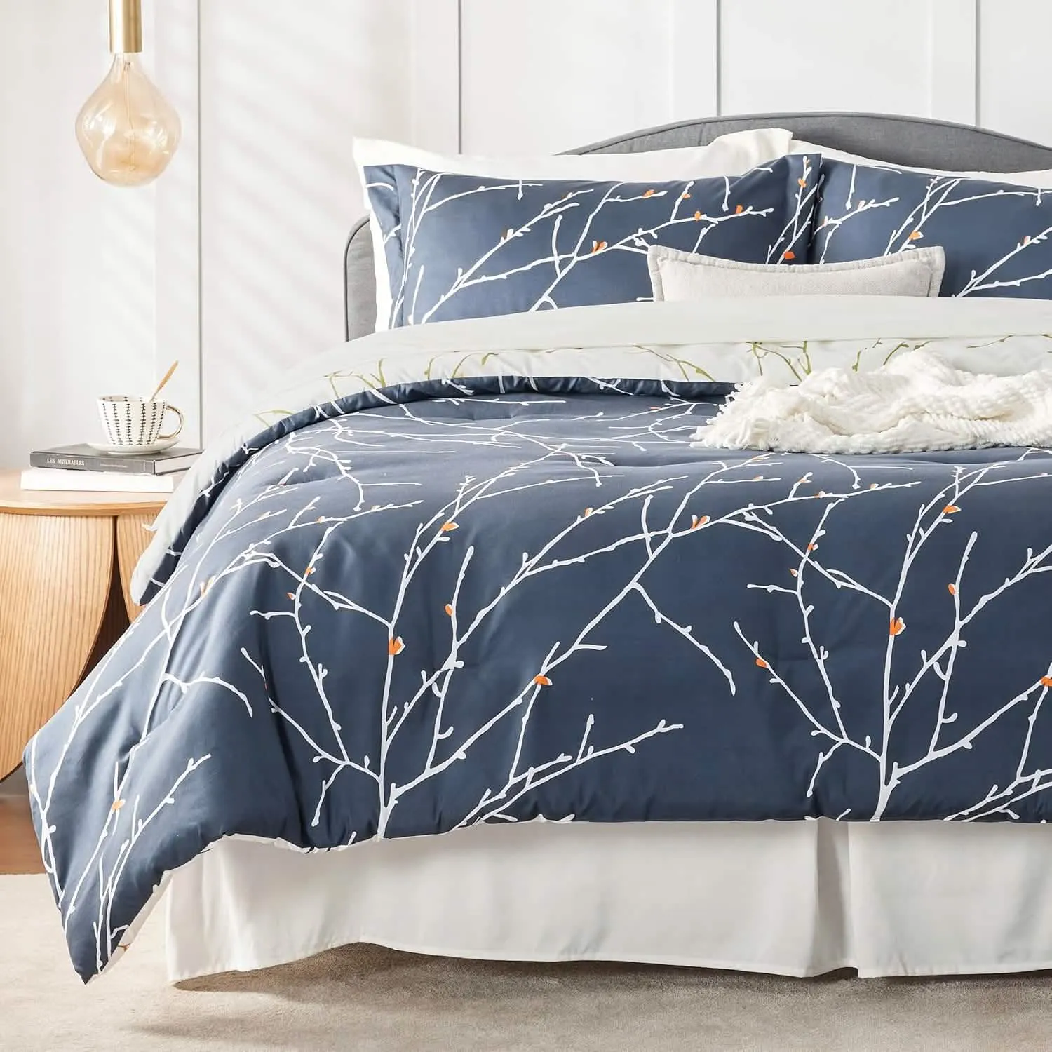 Bedsure Tree Branch Floral Pattern Bed in A Bag