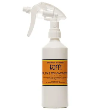 Biteback 'Biff'™ Powerful Fly Repellent for Sensitive Skin, No Neem 500ml