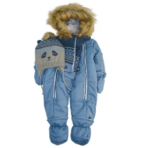 Blizz Baby Boys Panda Theme Snow Suit - 1 piece - (3m to 24m) - 22WBLI3215