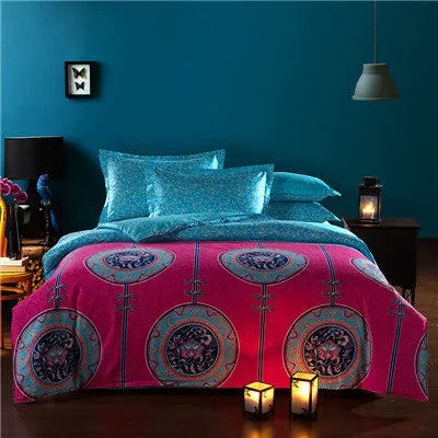 Bohemian Style 100%Cotton Queen Bedding Sets