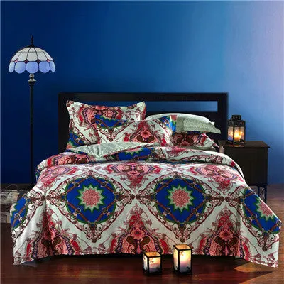 Bohemian Style 100%Cotton Queen Bedding Sets