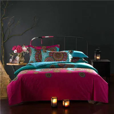 Bohemian Style 100%Cotton Queen Bedding Sets