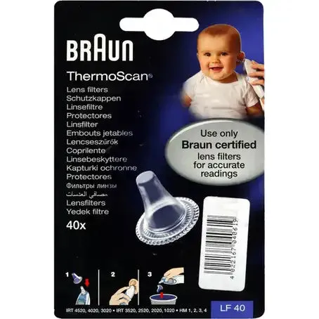 Braun ThermoScan Hygiene Caps (Ear Thermometer Cover) - 40pcs