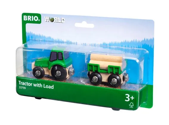 BRIO Vehicle - Farm Tractor with Load 3 pieces 33799