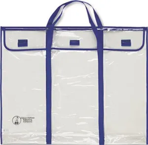 Bulletin Board Storage Bag Blue;Clear 30 Inch  X 24 Inch