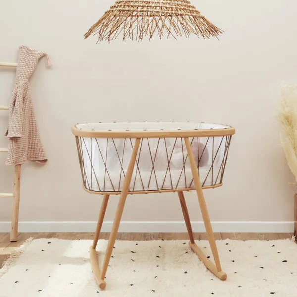 Charlie Crane KUMI Crib - Mesh / Hazelnut