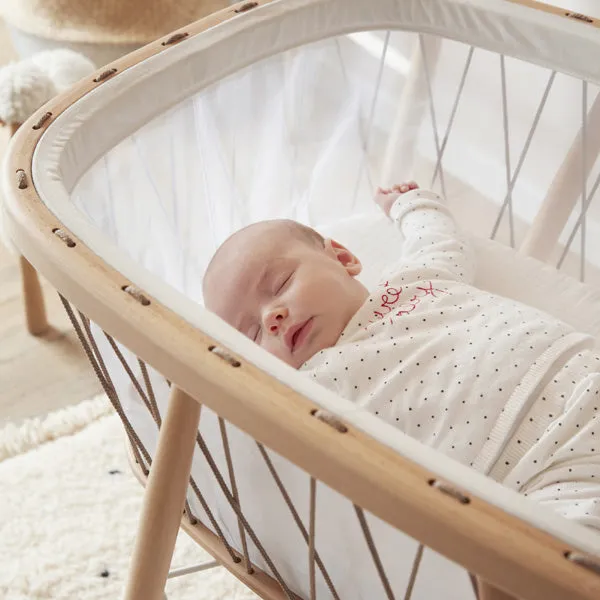 Charlie Crane KUMI Crib - Mesh / Hazelnut