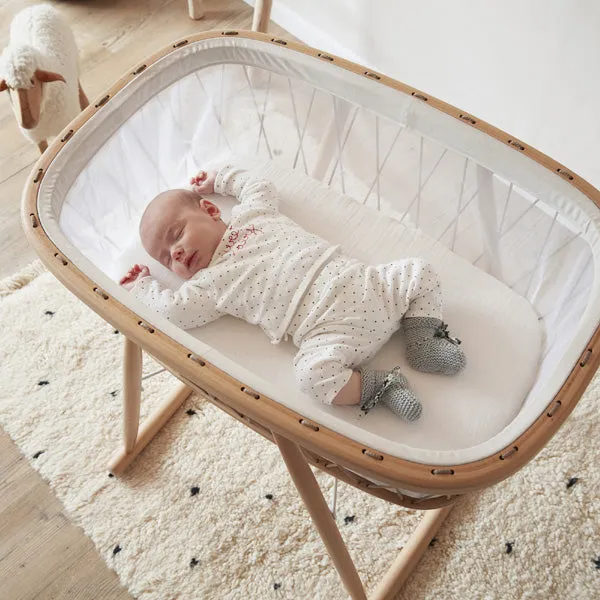 Charlie Crane KUMI Crib - Mesh / Hazelnut