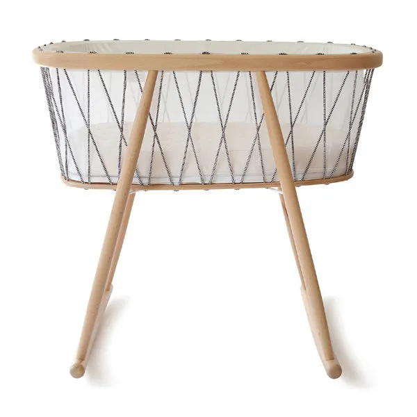 Charlie Crane KUMI Crib - Mesh / Hazelnut