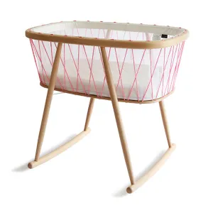 Charlie Crane KUMI Crib - Mesh / Pink