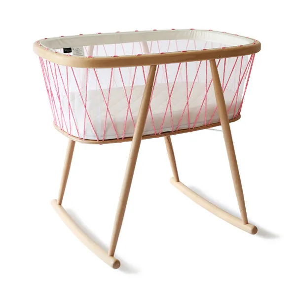 Charlie Crane KUMI Crib - Mesh / Pink