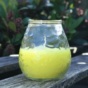 Citronella Candle Glass Jar Lemon Scented Outdoor Garden 40 Hours