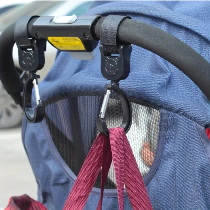 Convenient 2pcs Stroller Hooks for Easy Baby Transportation