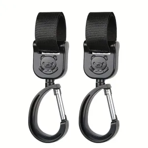 Convenient 2pcs Stroller Hooks for Easy Baby Transportation