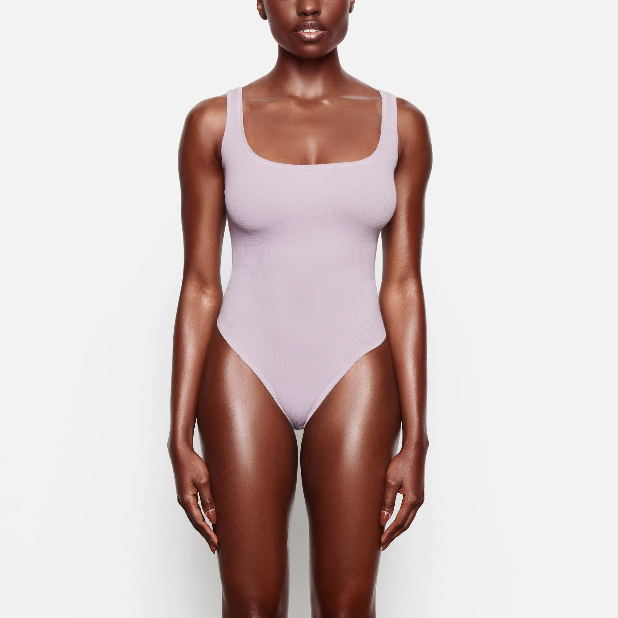 COTTON RIB BODYSUIT | IRIS MICA