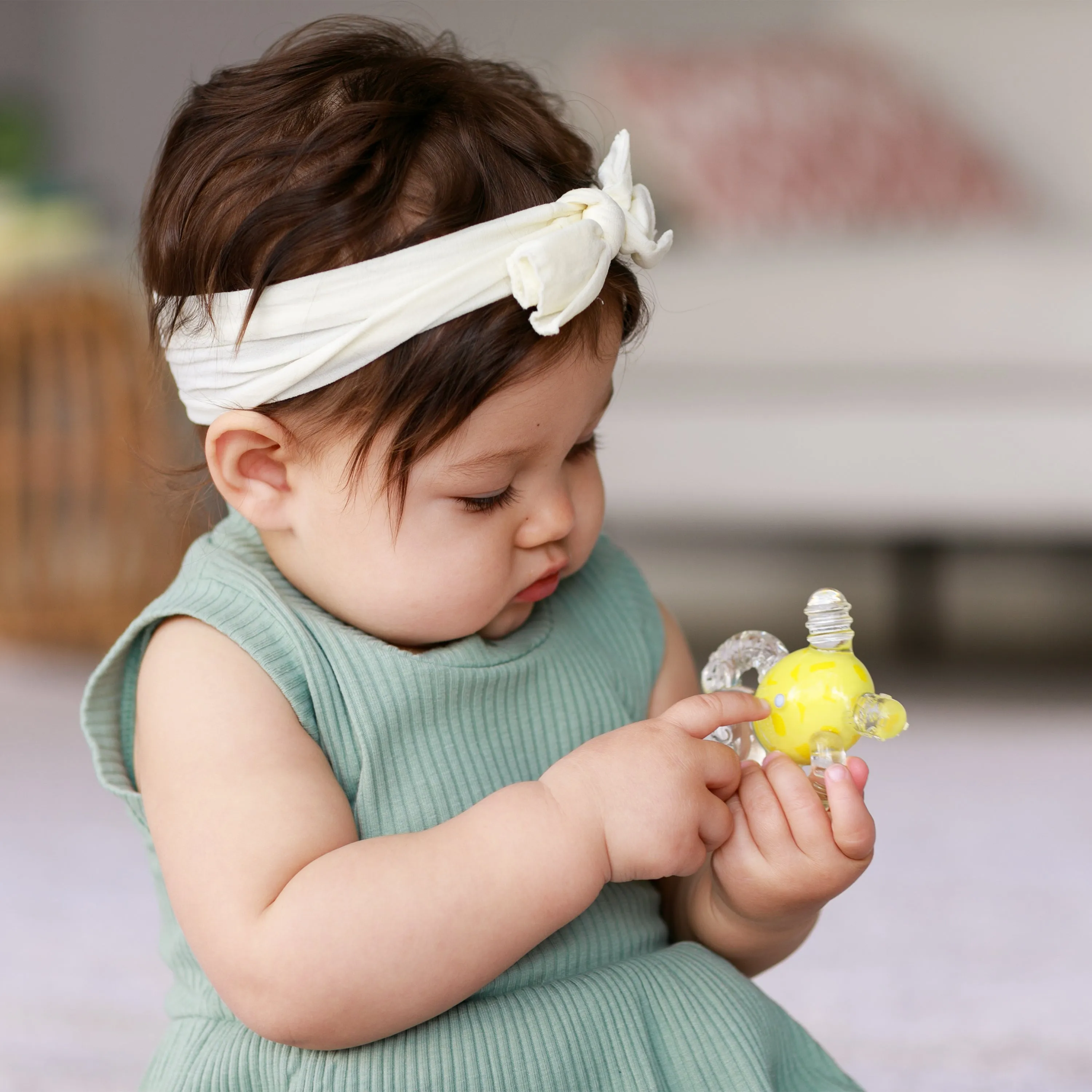 Crystal Clear Peek & See Soft Rattle Teether™ - Monkey