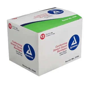 Dynarex Conforming Bandage - 4", Box of 12