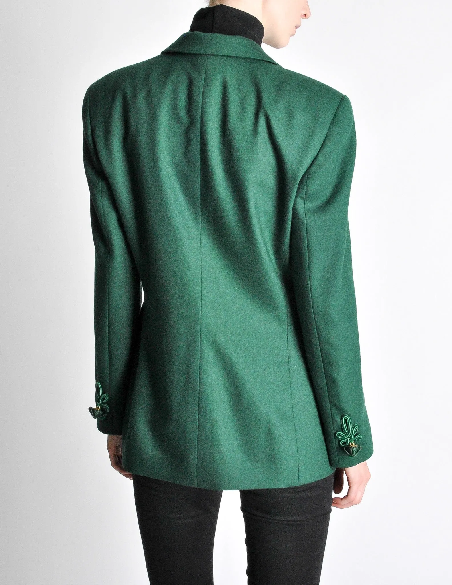 Ferré Vintage Green Wool Blazer