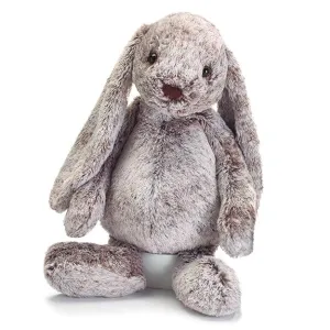 Floppy Ear Gray Plush Bunnies - 4 Pack