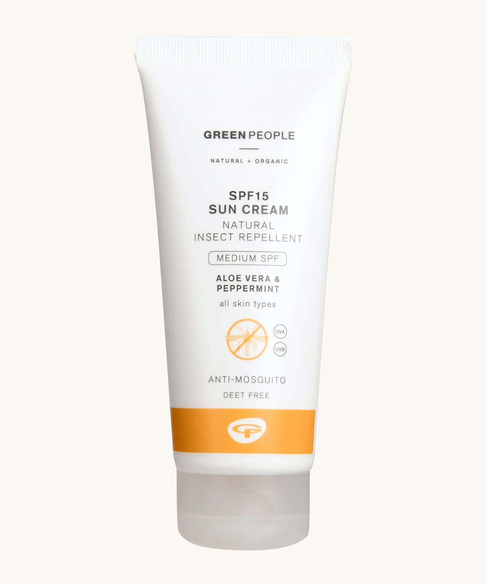 Green People Mineral Sun Cream SPF 15 with Natural Insect Repellent 100ml