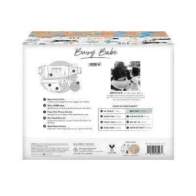 Honest Clean Conscious Disposable Diapers - Space Travel & Orange You Cute - Size 4 - 60ct