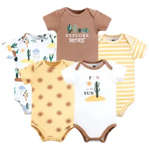 Hudson Baby Cotton Bodysuits, Fun Desert