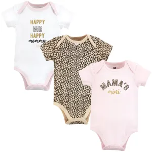 Hudson Baby Cotton Bodysuits, Leopard Mamas Mini