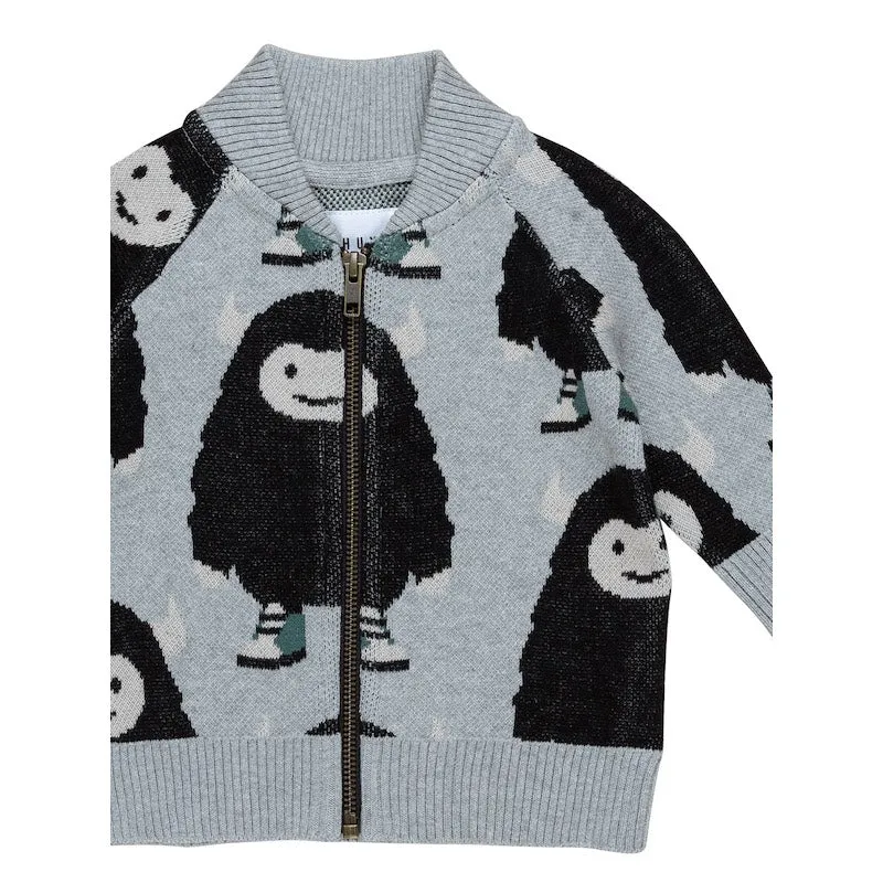 Huxbaby Monster Knit Bomber Jacket