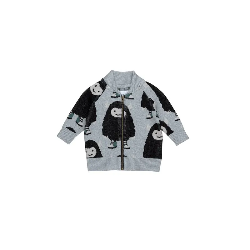 Huxbaby Monster Knit Bomber Jacket