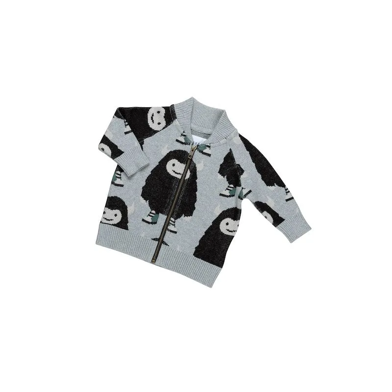 Huxbaby Monster Knit Bomber Jacket