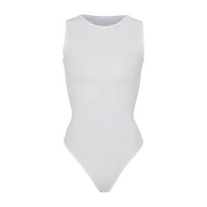 JELLY SHEER CREW NECK BODYSUIT | MARBLE