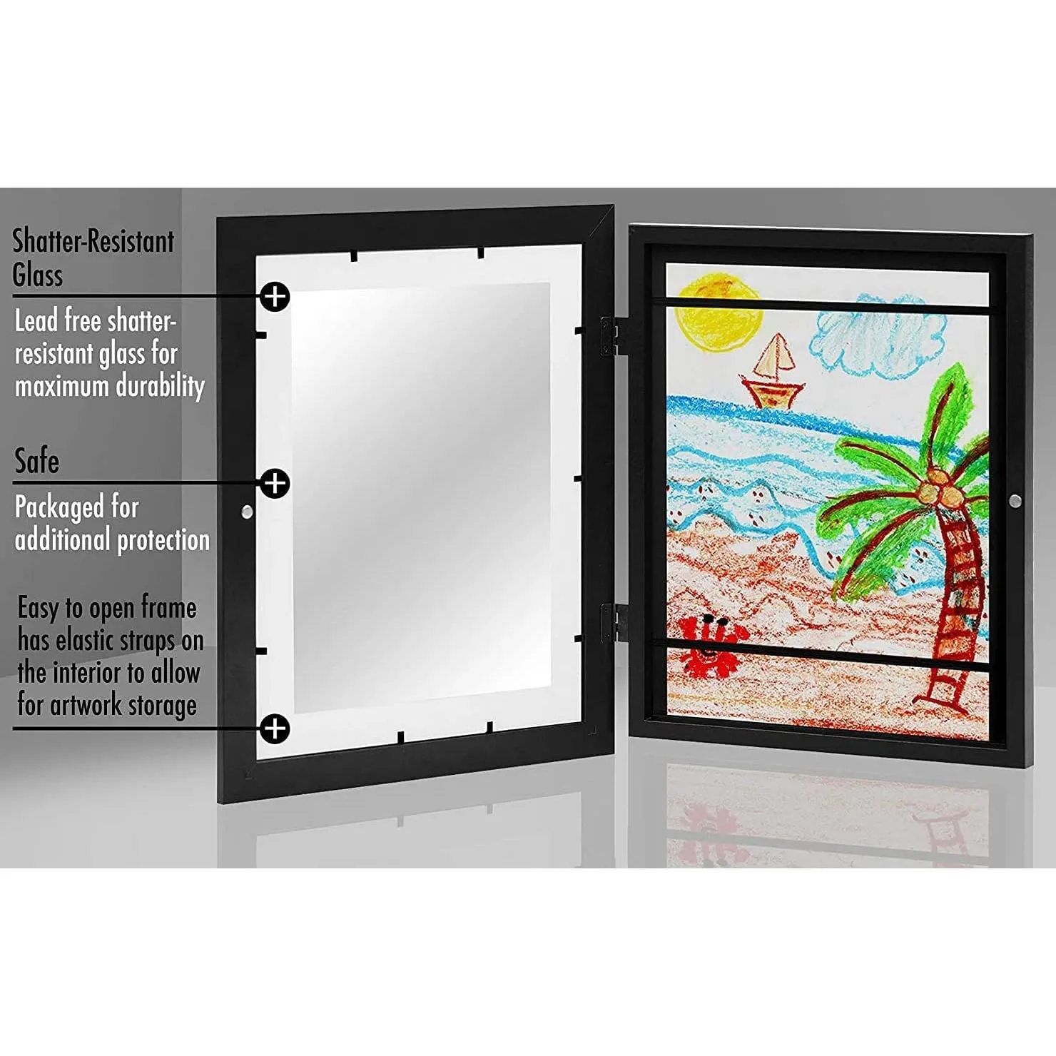 Kids Artwork Picture Frame 45x33CM-Black