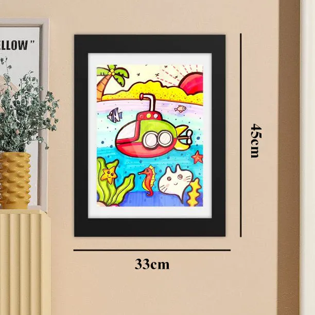 Kids Artwork Picture Frame 45x33CM-Black