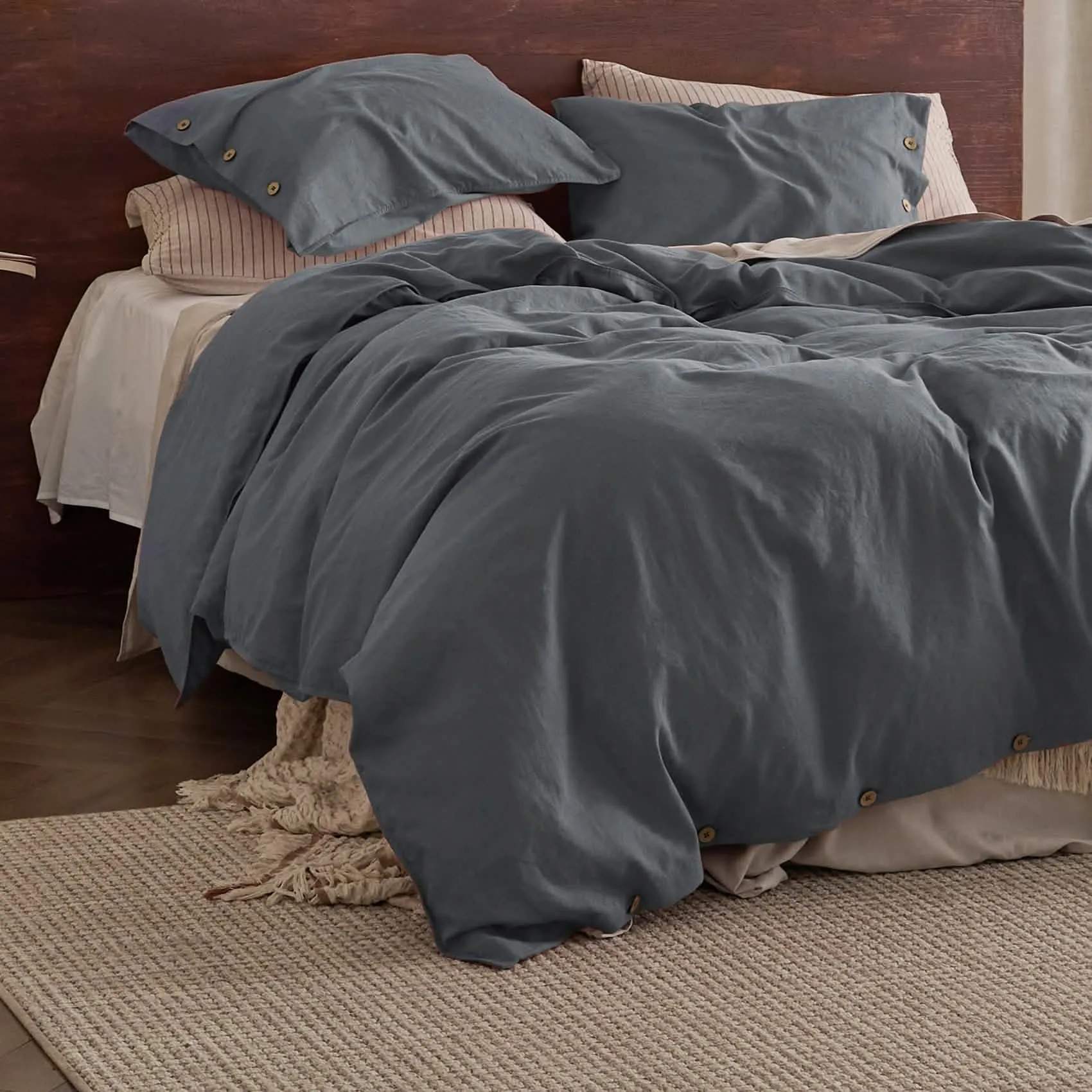 Linen Cotton Duvet Cover Set