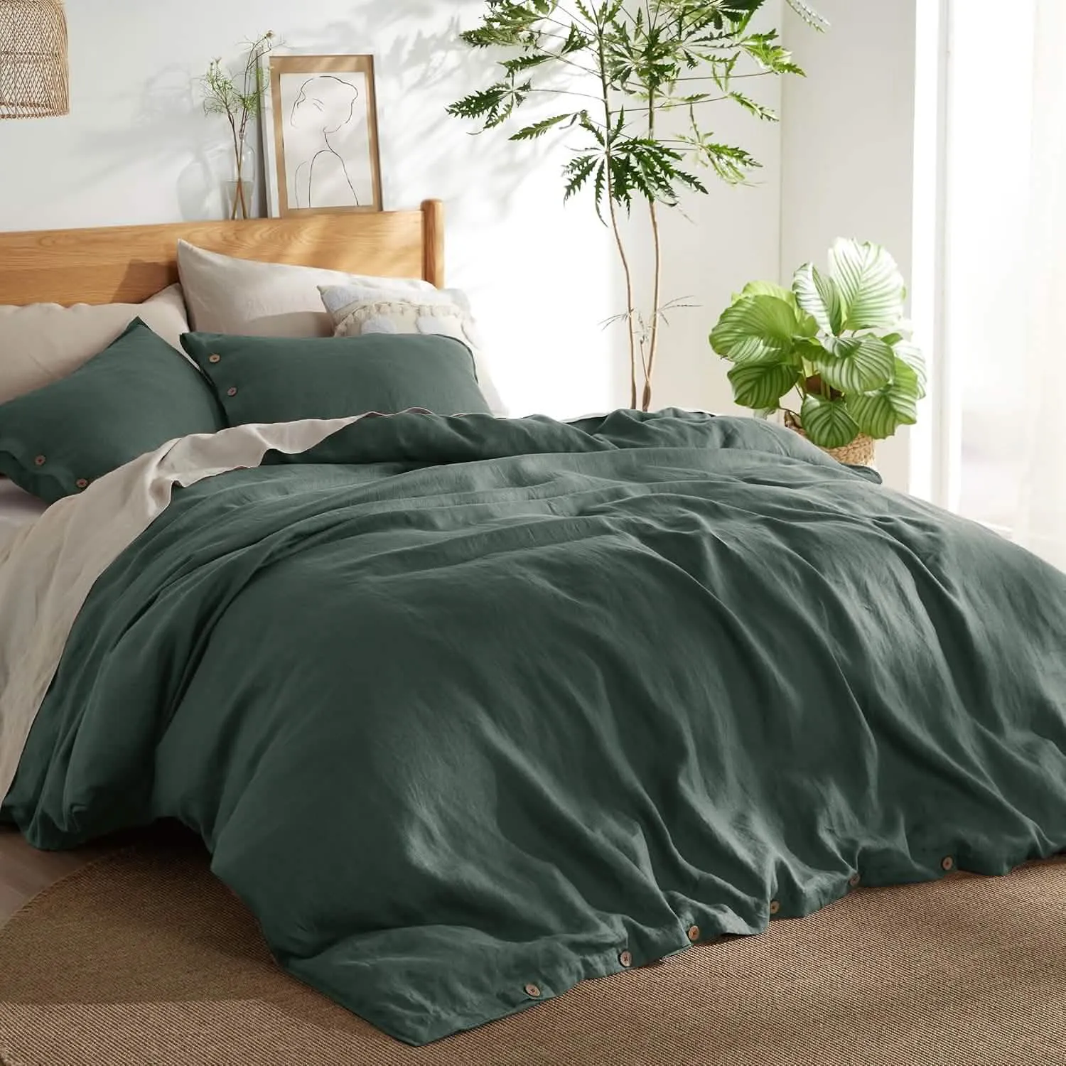 Linen Cotton Duvet Cover Set