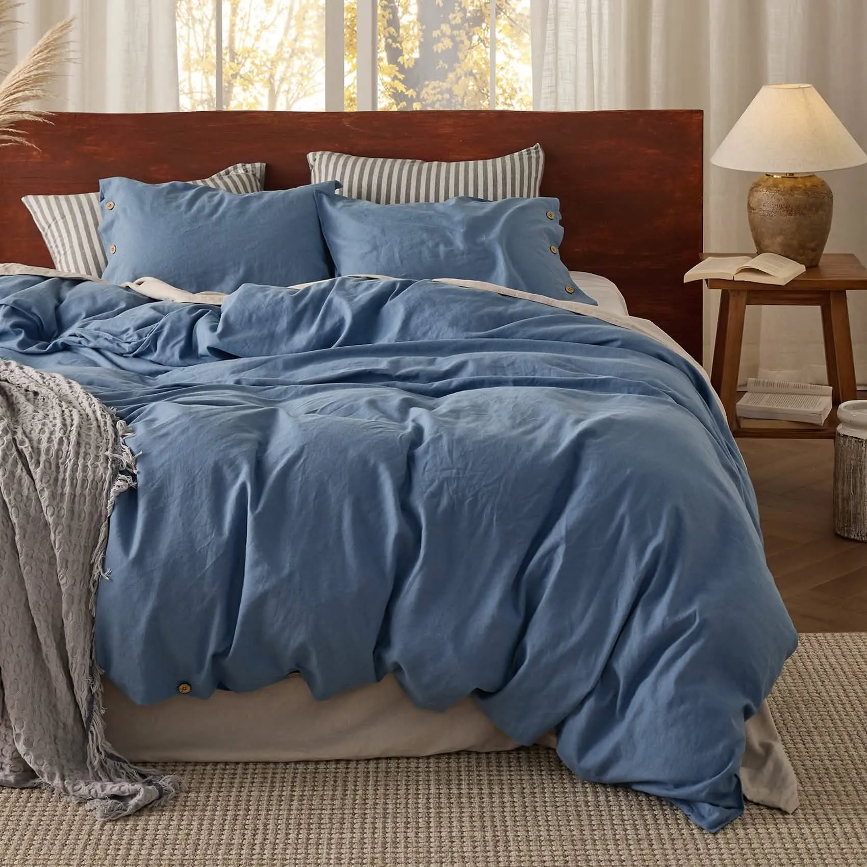 Linen Cotton Duvet Cover Set