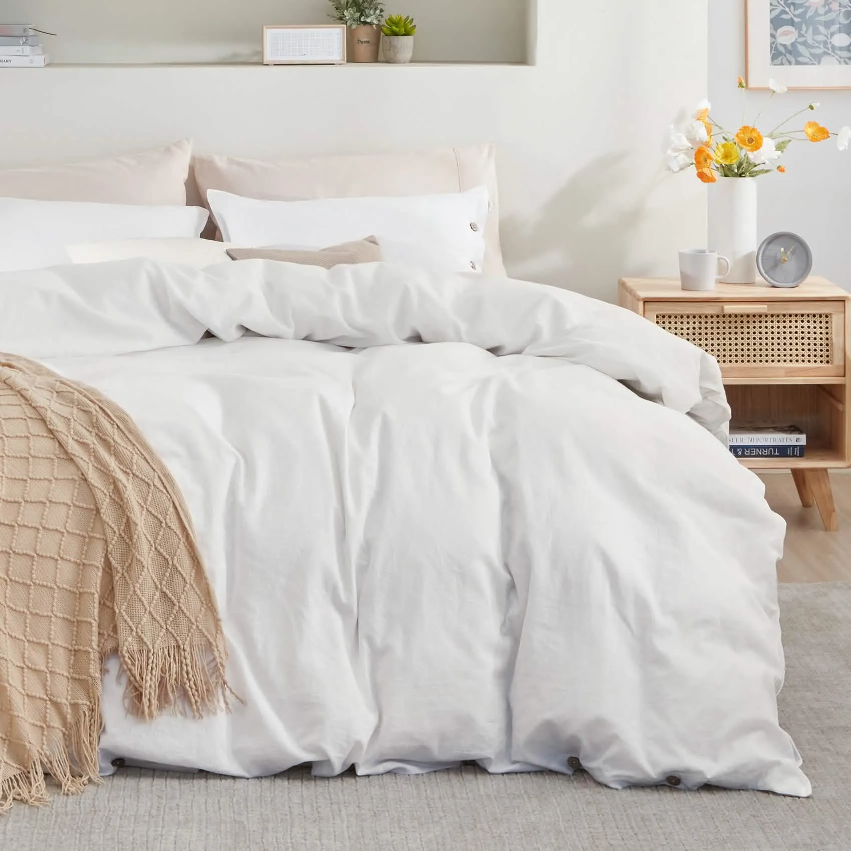 Linen Cotton Duvet Cover Set