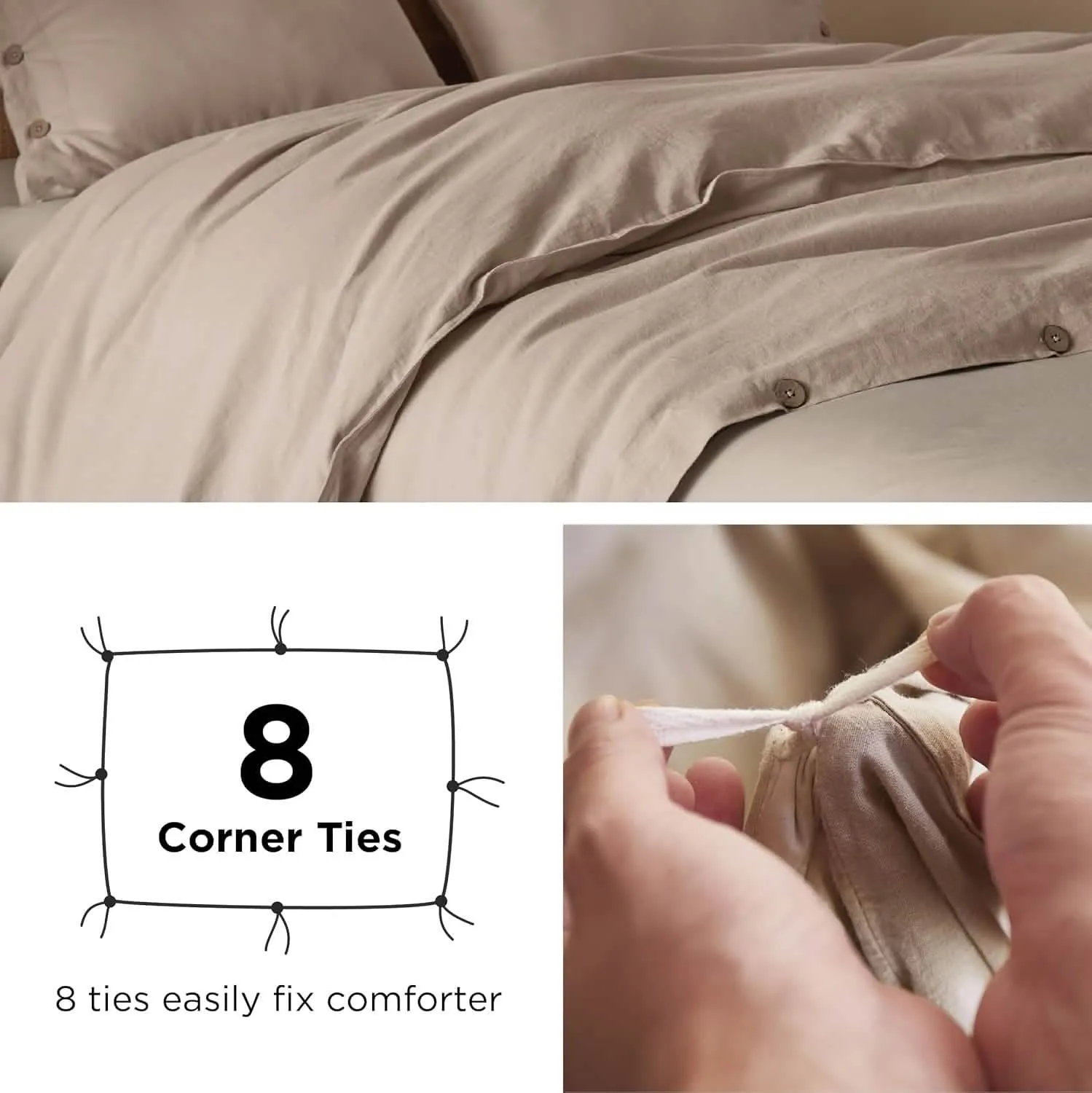 Linen Cotton Duvet Cover Set