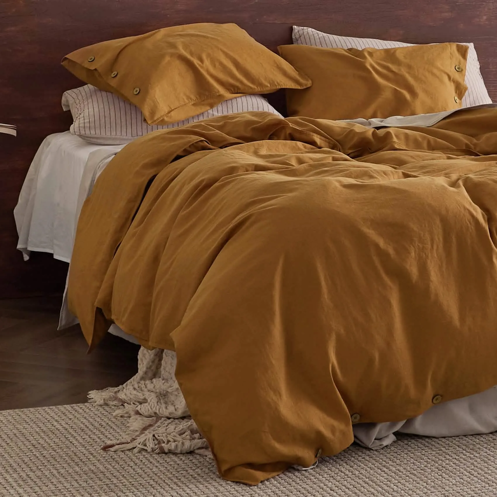 Linen Cotton Duvet Cover Set