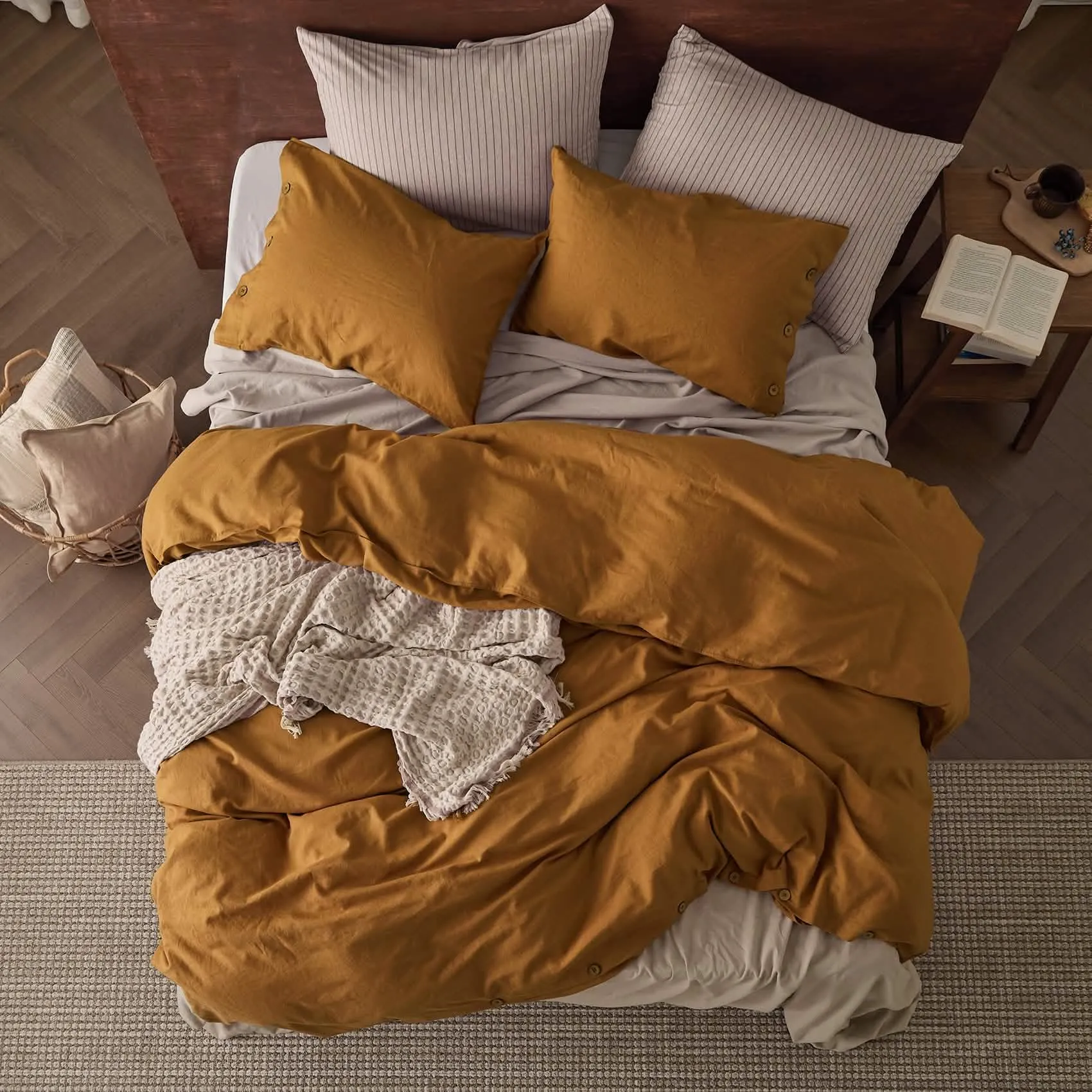 Linen Cotton Duvet Cover Set