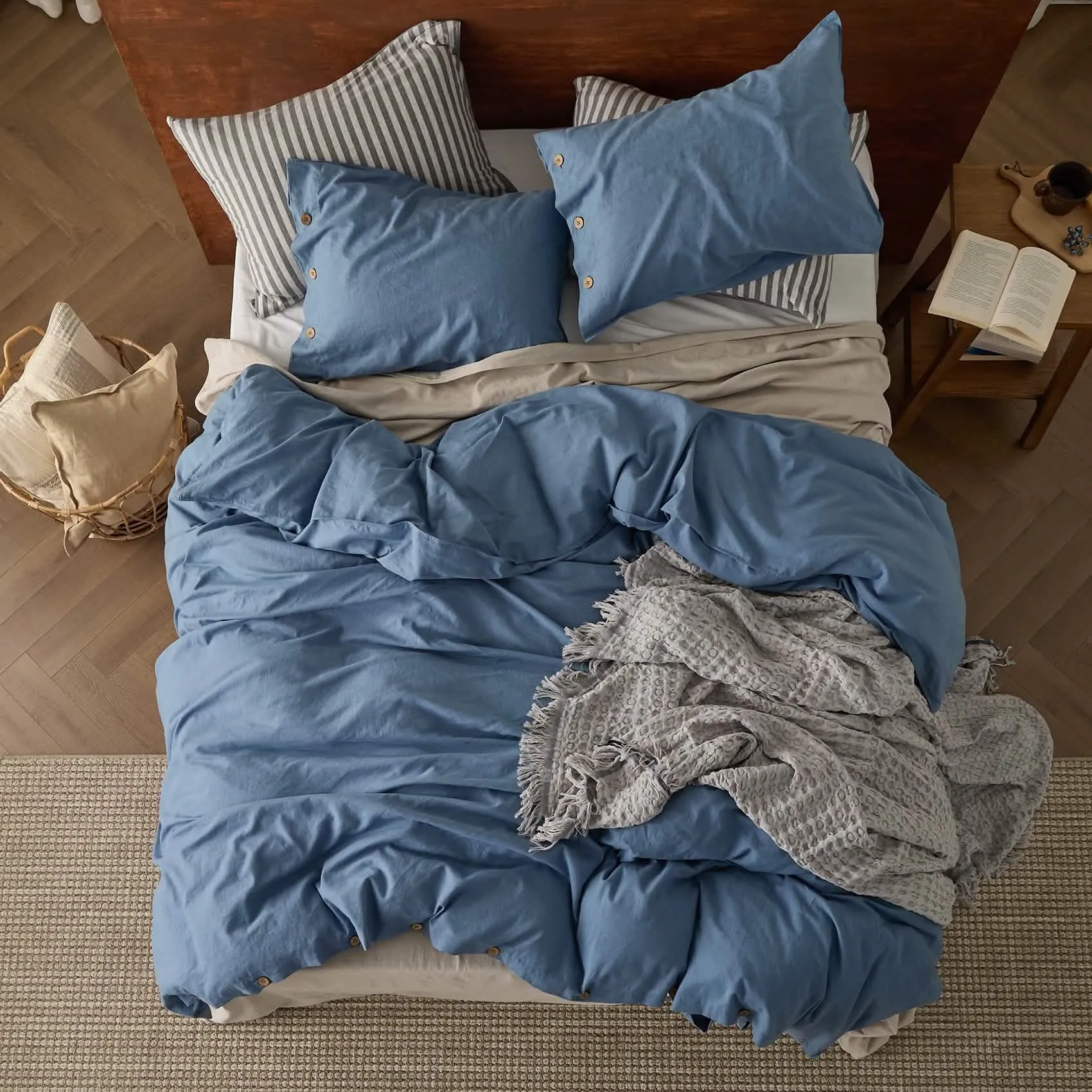 Linen Cotton Duvet Cover Set