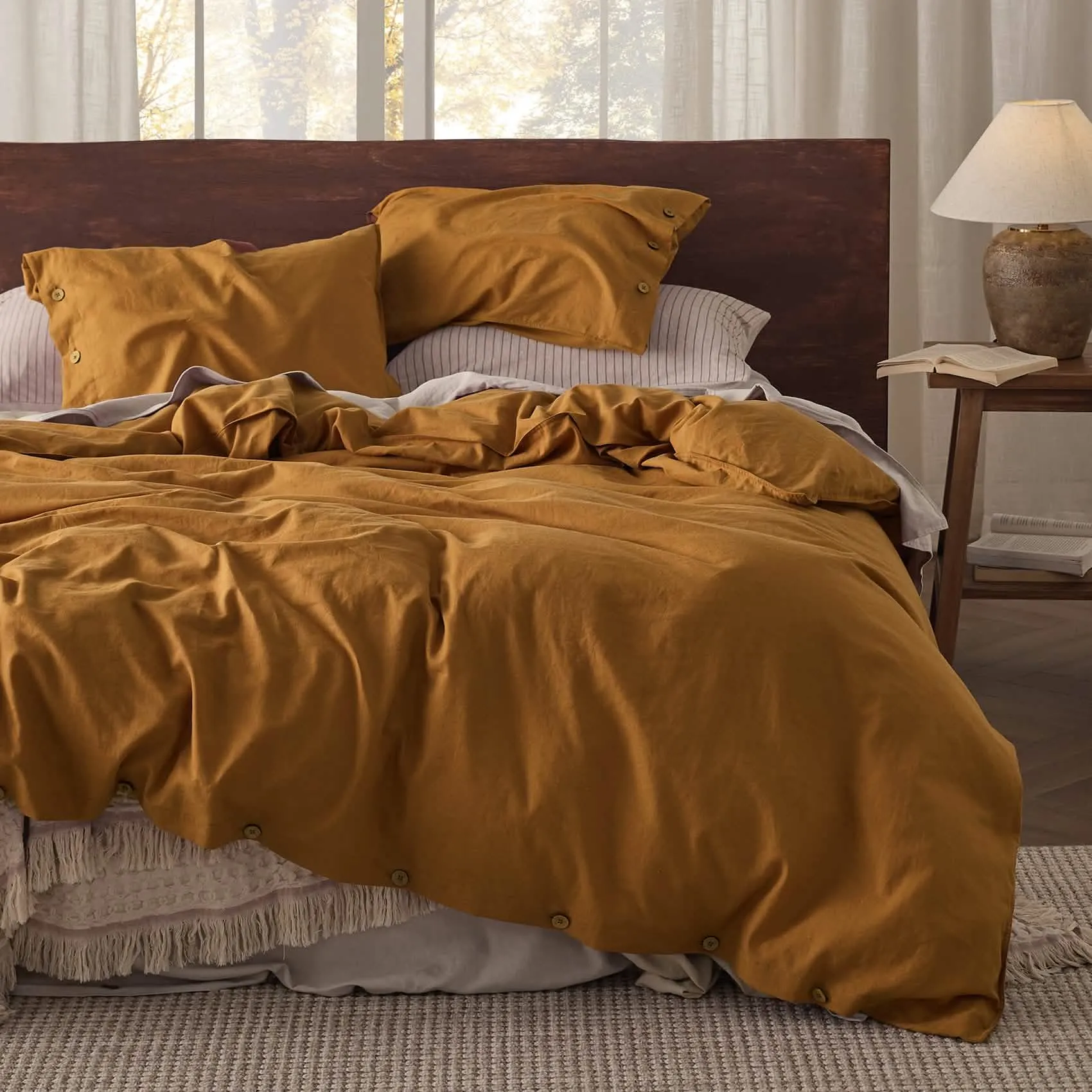 Linen Cotton Duvet Cover Set